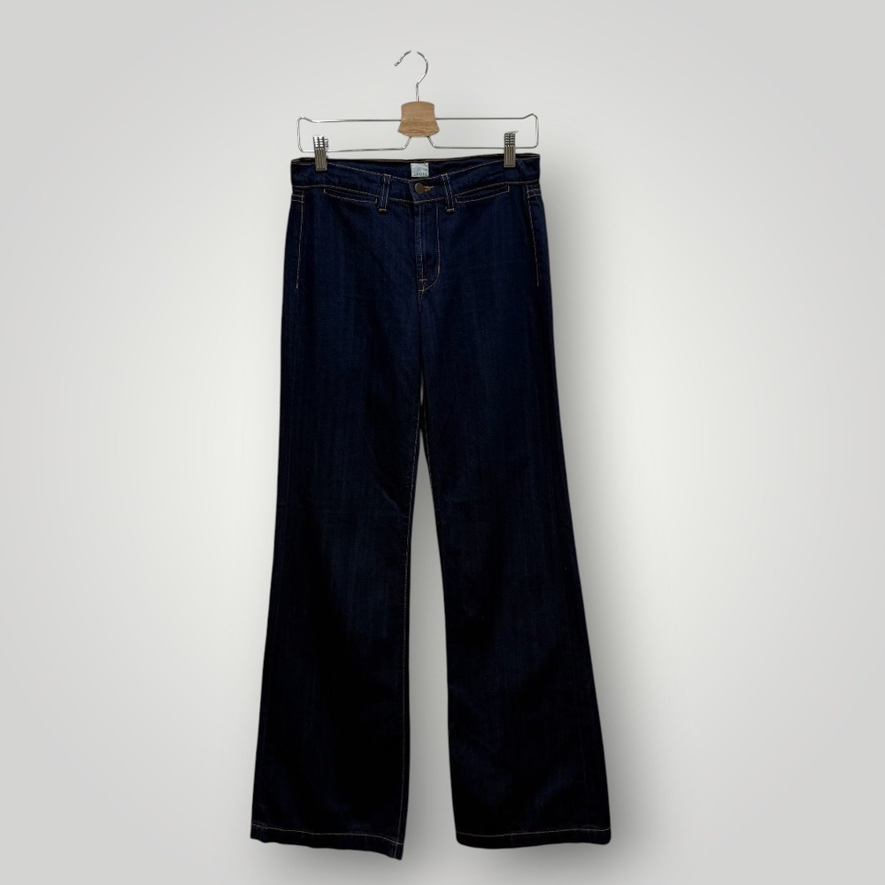 J Brand Wide Leg‎ Jeans Indigo Blue 100% Cotton Made in USA  Size 25